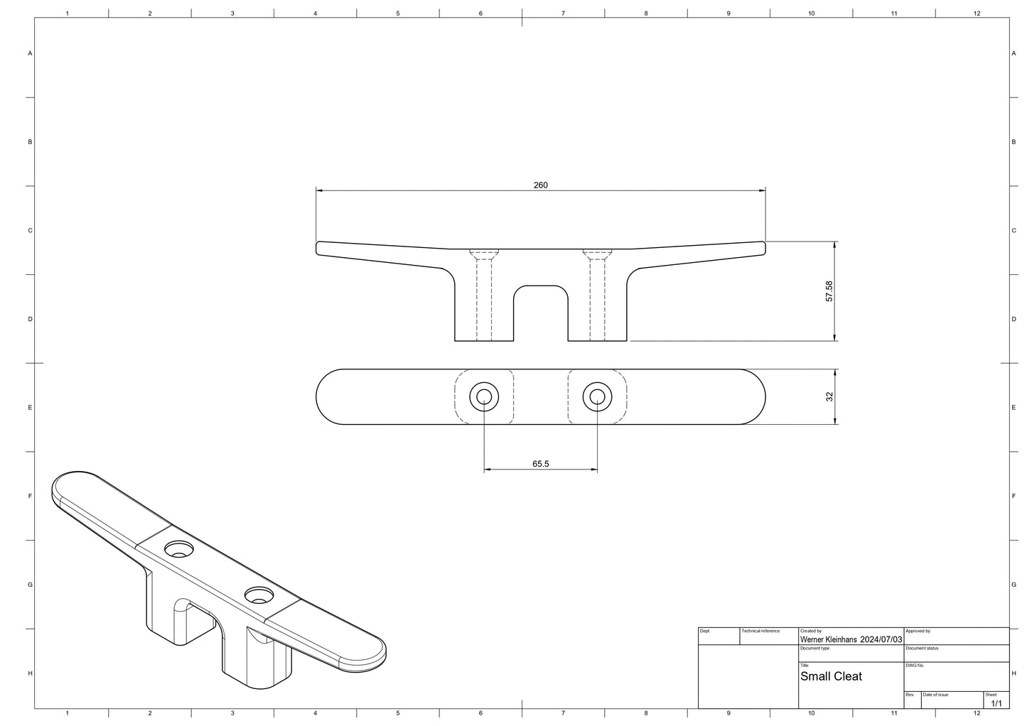 Mooring cleat